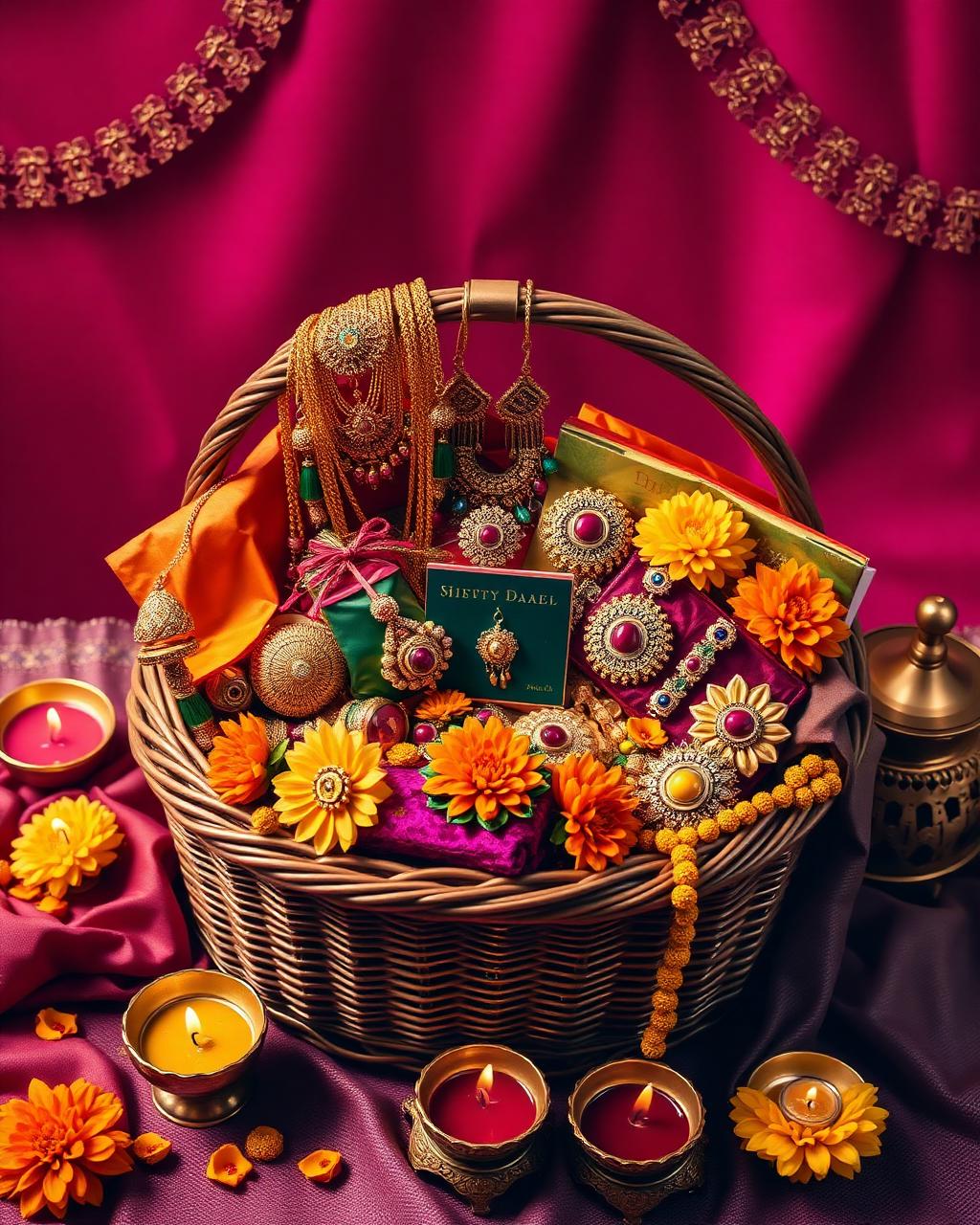 Festival Gift Hampers — curated jewellery, rakhi and poshak combos